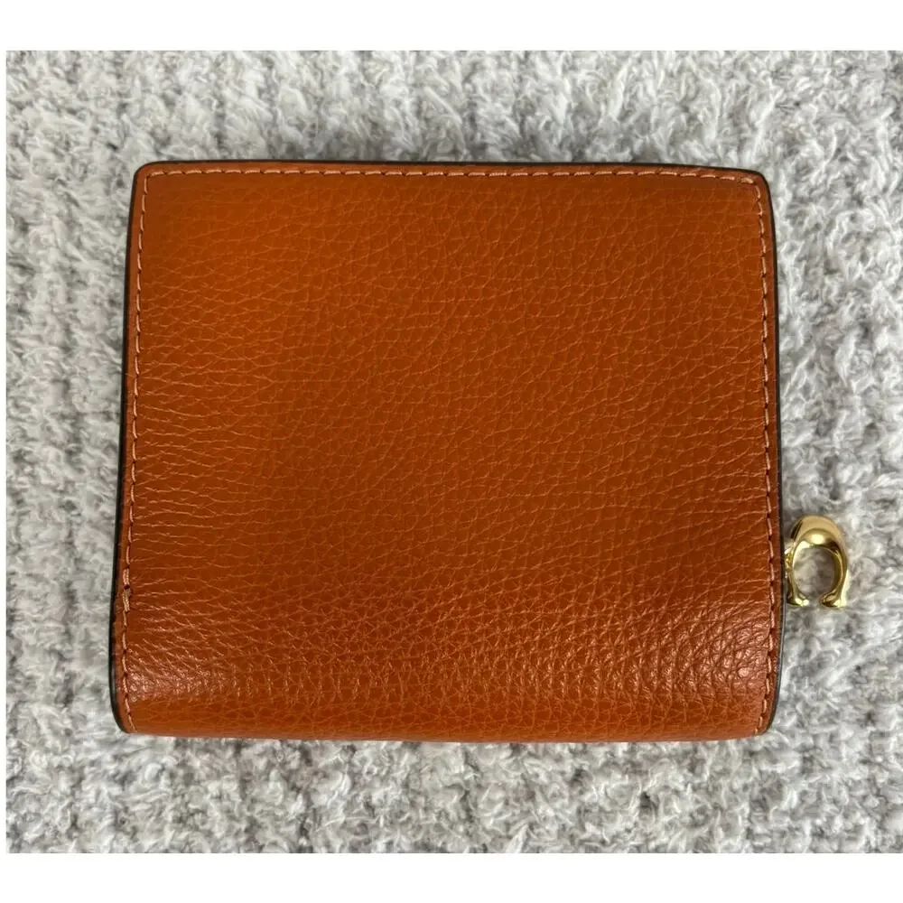 Coach Brown Leather Bifold Snap Wallet J2330 #76935 - Picture 2 of 8